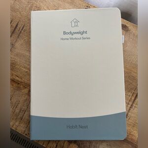Habit Nest Bodyweight Home Workout Journal | Fitness Planner | Like New